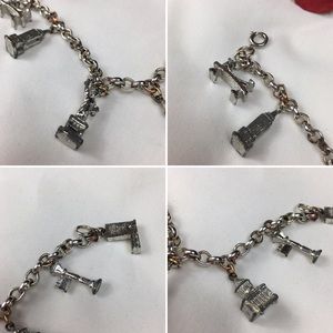 Vintage Jewelry - Vintage Silver Tone NYC Tourist Charm Bracelet Vintage Jewelry - Vintage Silver Tone NYC Tourist Charm Bracelet